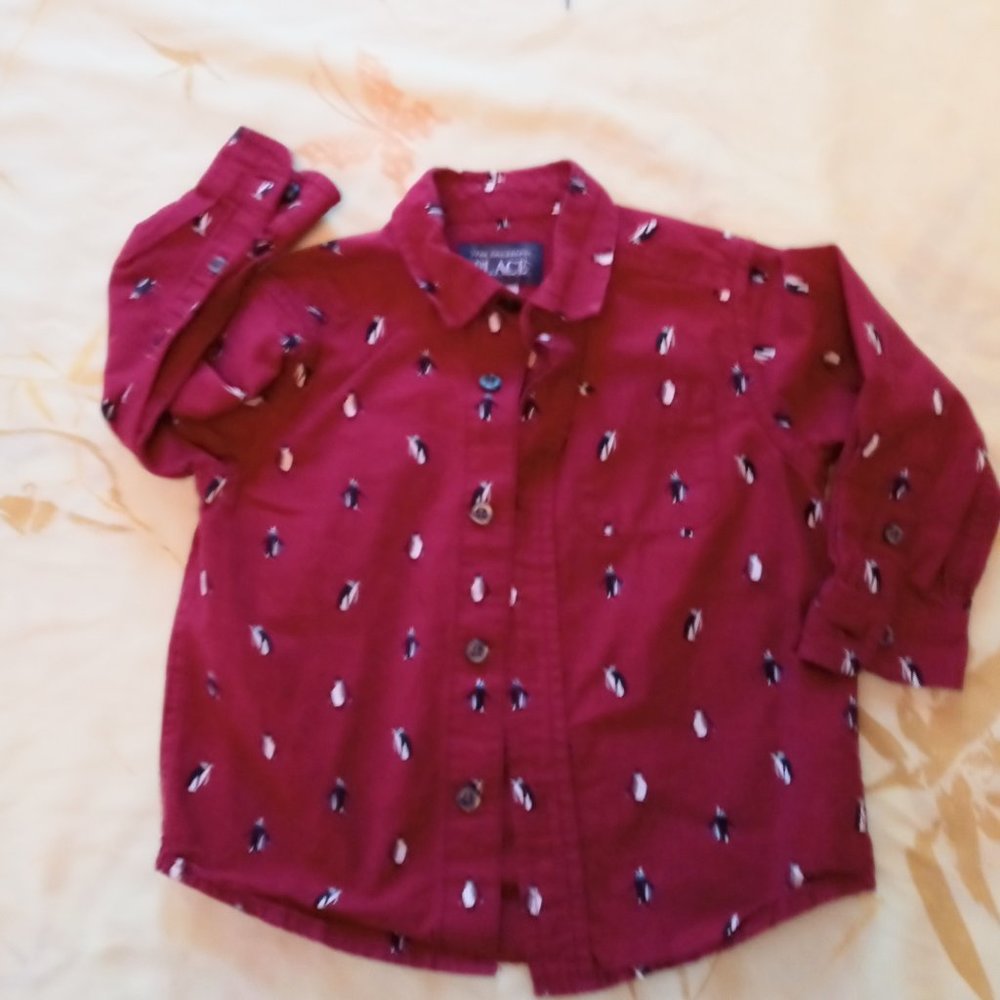 Penguins Button Down Shirt